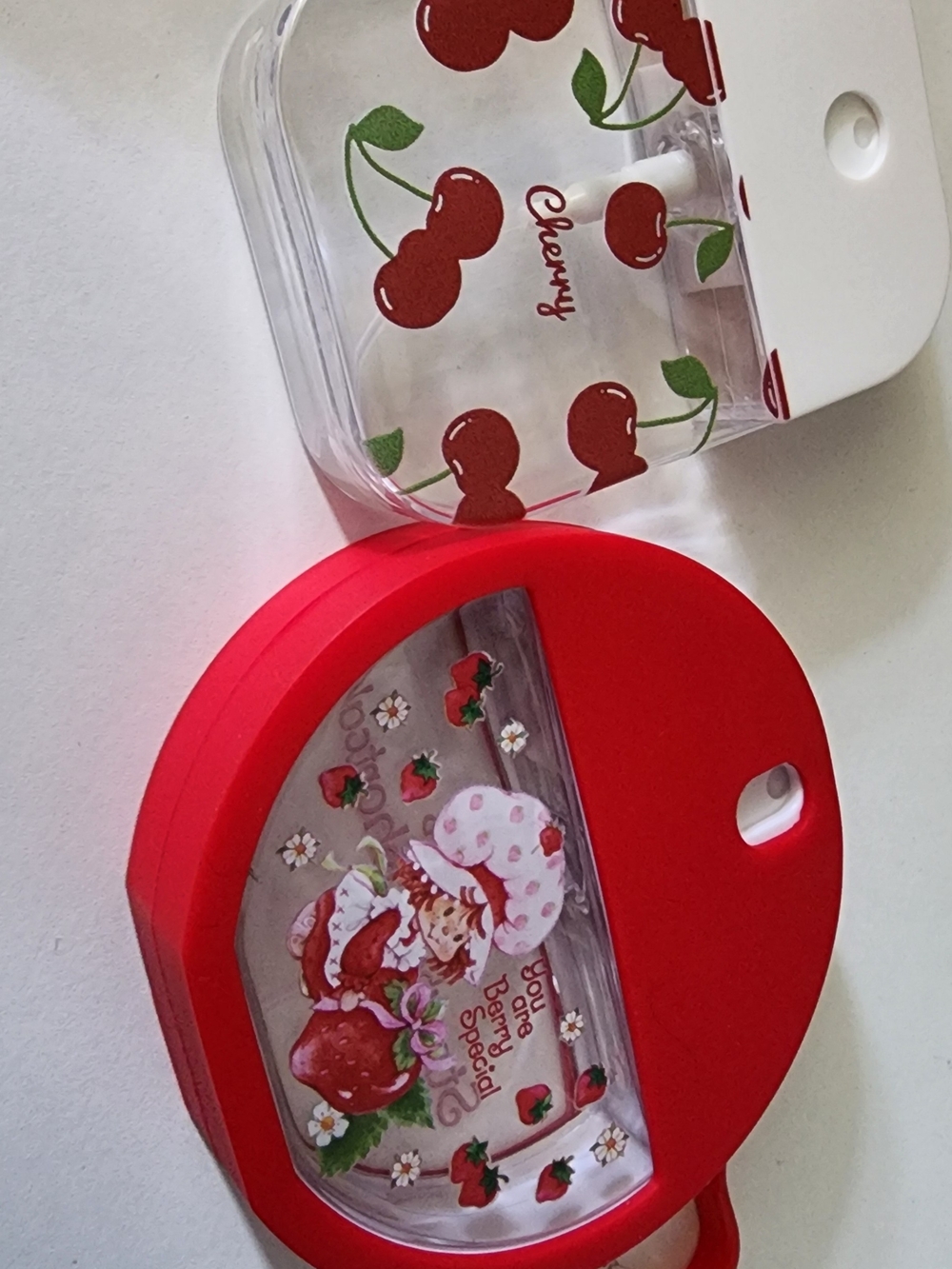 Red Cherry🍒+🍓hand sanitizer bottle spray to go!!